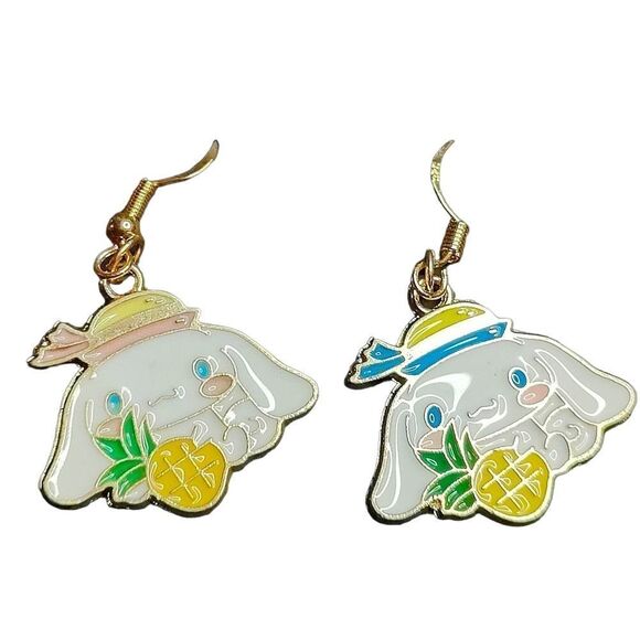 Sanrio Cinnamaroll Pineapple Dangle Earrings - Picture 1 of 2